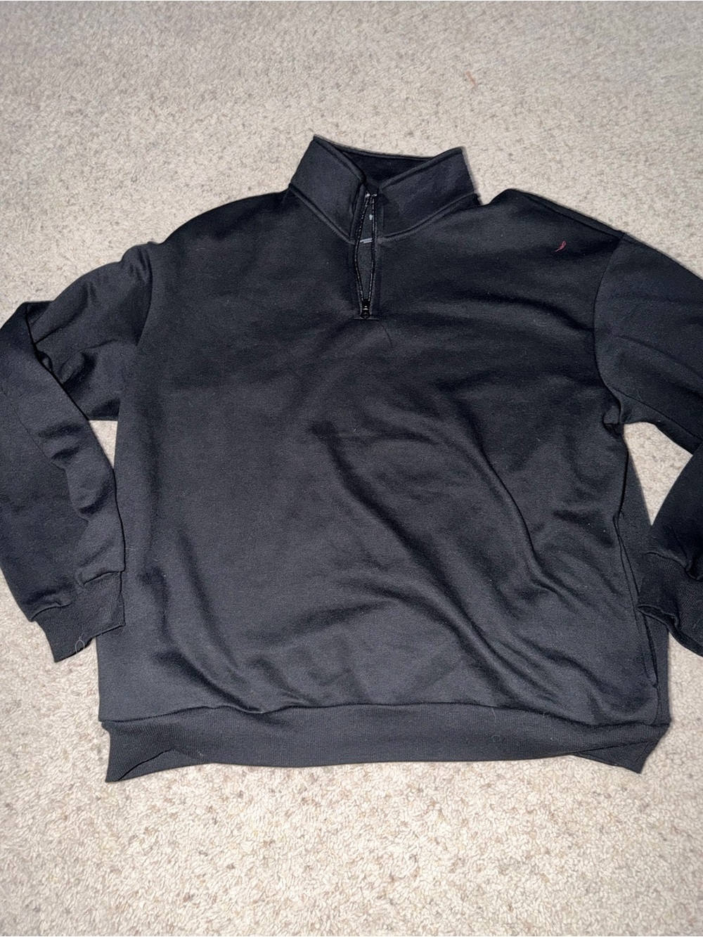Black quarter zip sweater - Picture 1 of 2